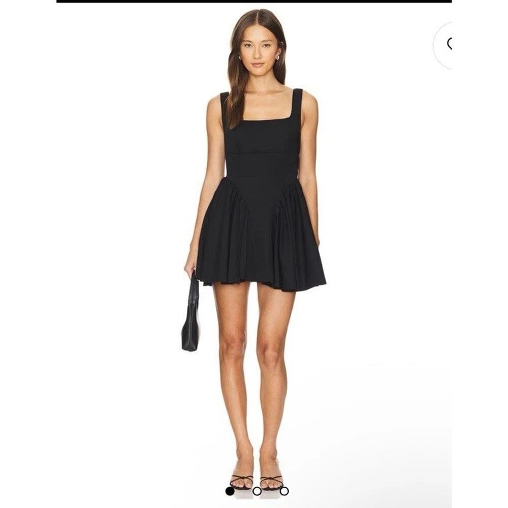 Line & Dot Sami Mini Dress Black Low Back Size S $148 NWT